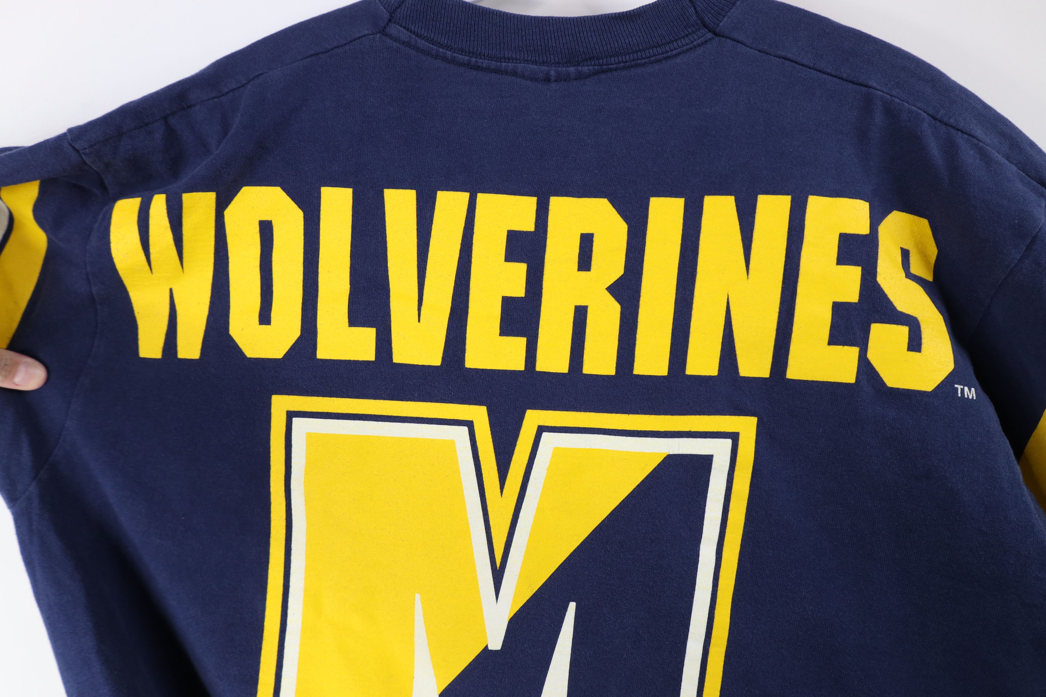 Vintage Vintage 90s University of Michigan All Over Print T-Shirt Size US L / EU 52-54 / 3 - 12 Thumbnail