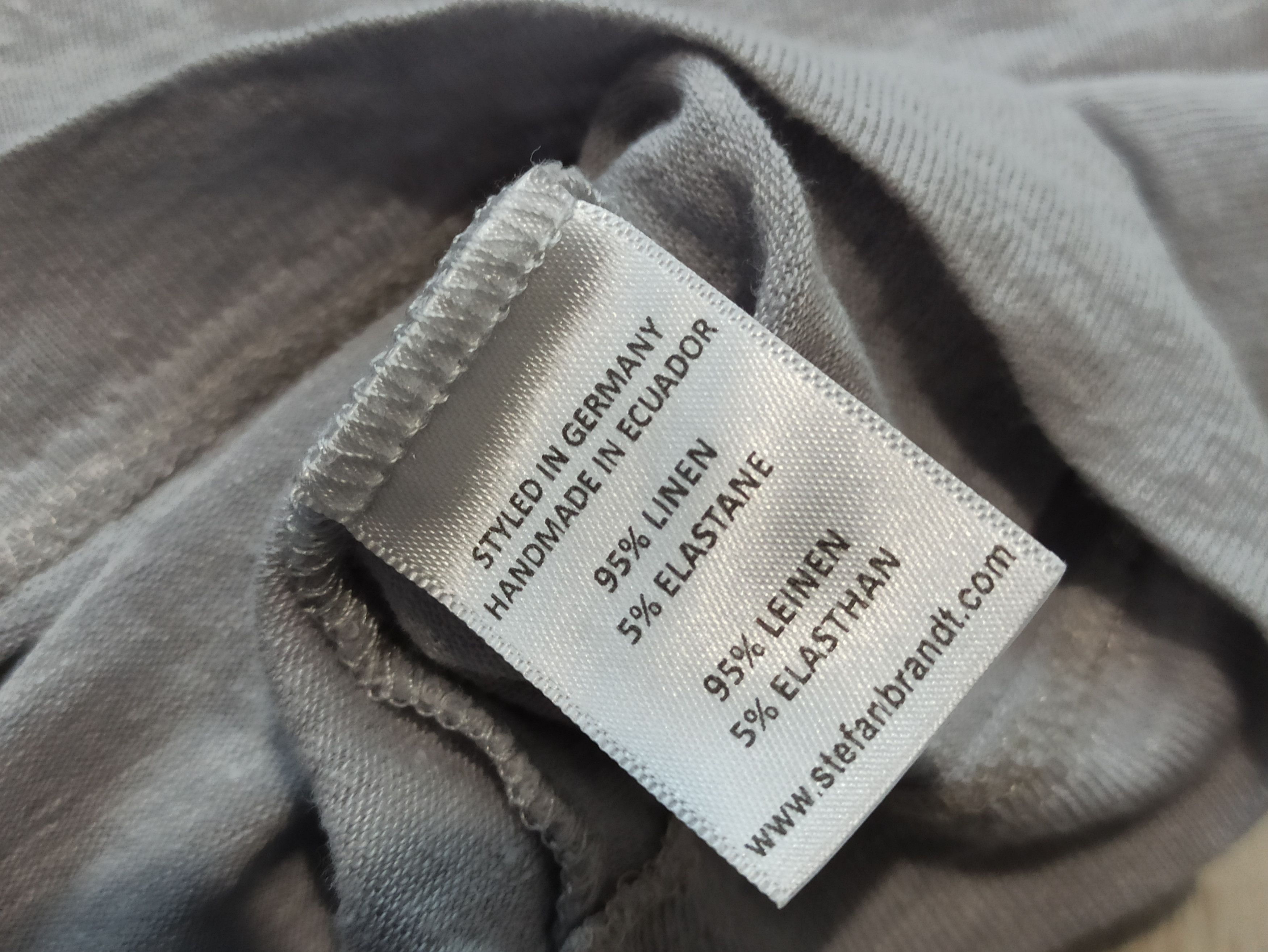 Designer Stefan Brandt Linen jersey polo shirt Size US L / EU 52-54 / 3 - 3 Thumbnail