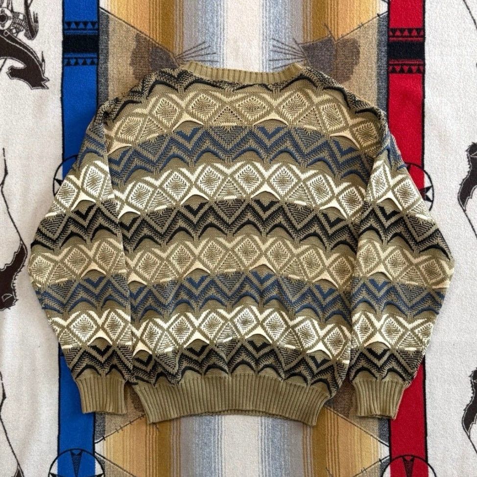 Vintage VINTAGE Bristol House 90s Pullover Knit Sweater Mens Large Brown Long Sleeve Casual Workwear Fall Winter Spring USA Size US L / EU 52-54 / 3 - 3 Thumbnail
