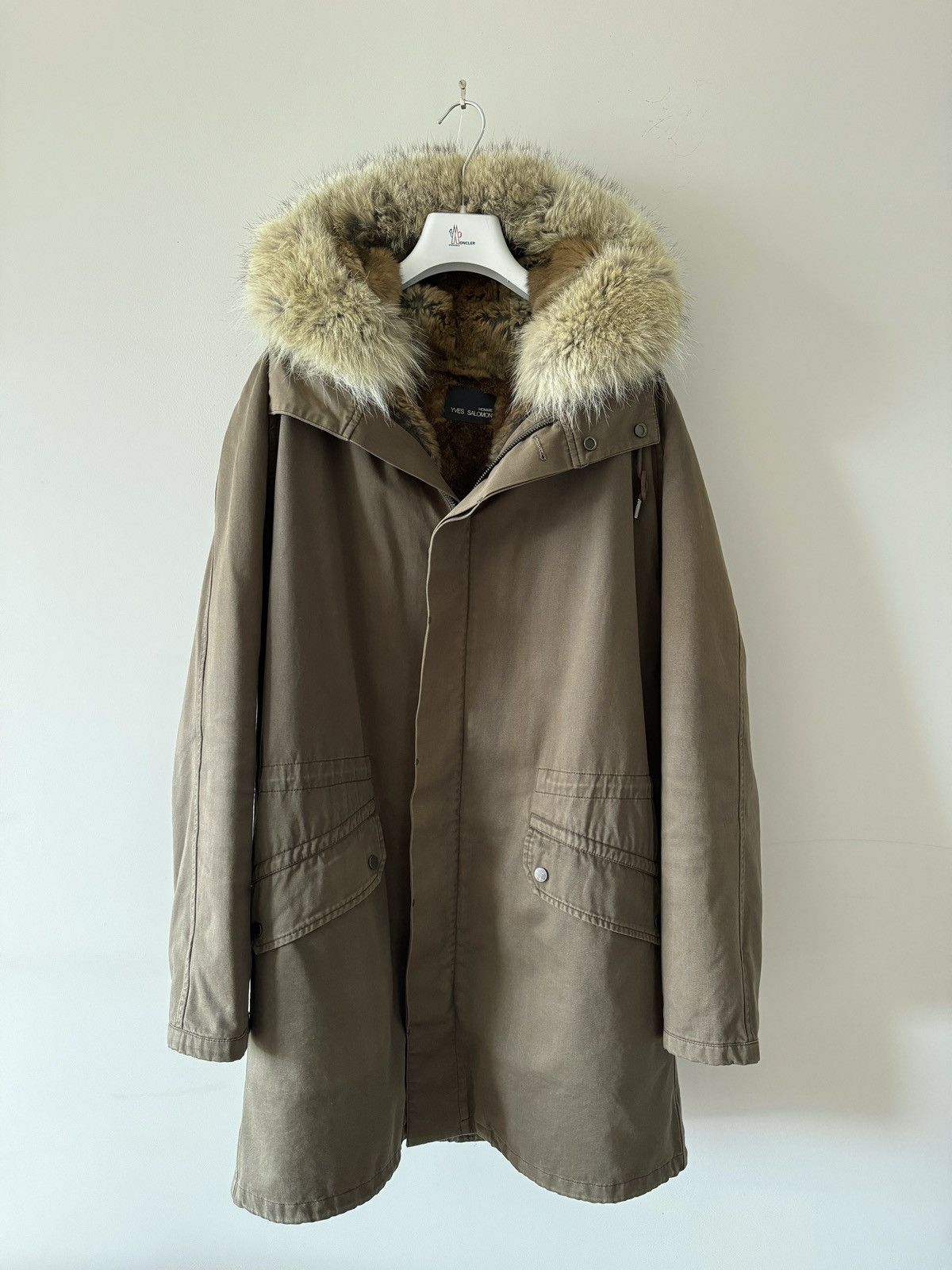 Image of YVES Salomon Green Parka, Men's (Size Small)