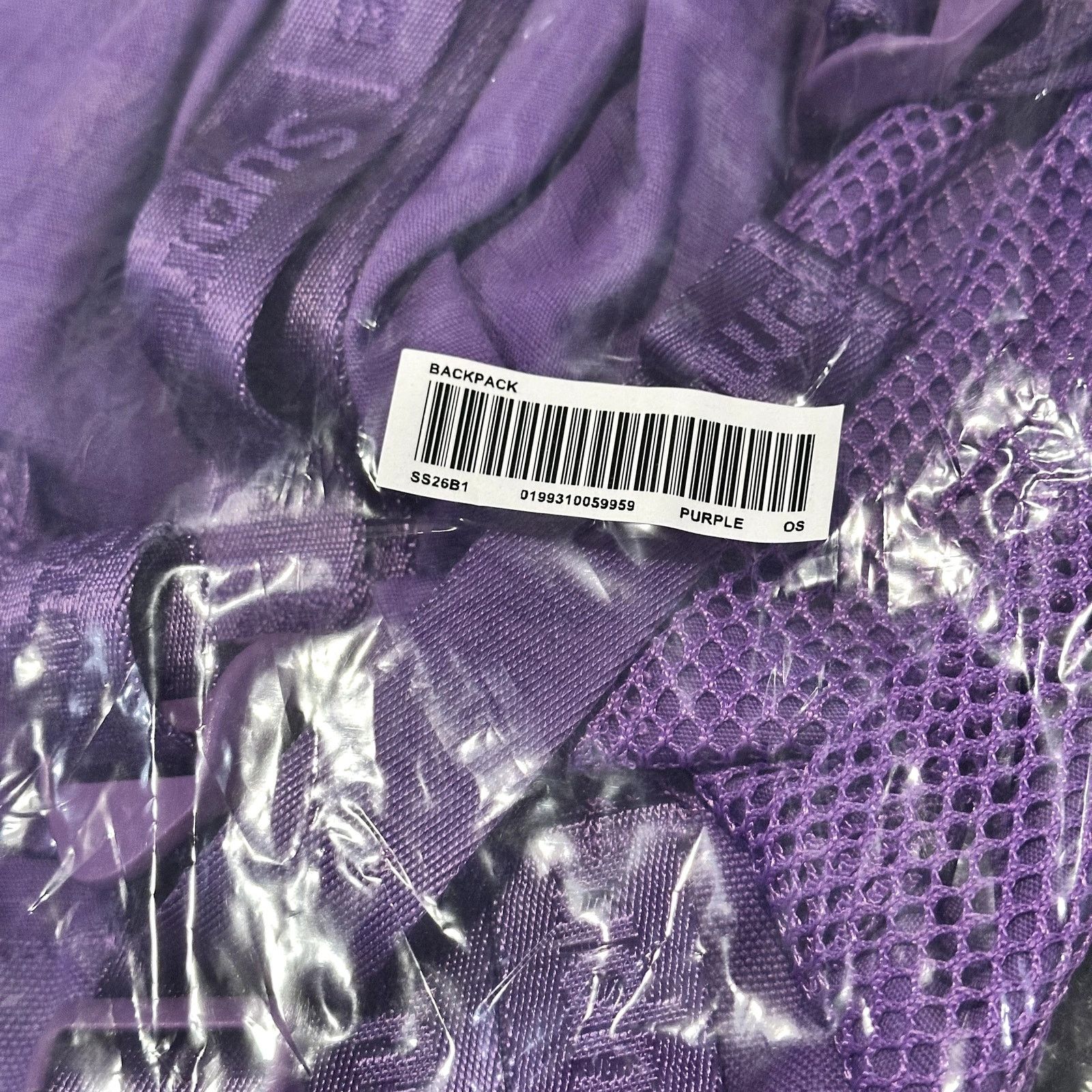 Supreme Supreme Logo Backpack (SS26) – Purple Size ONE SIZE - 4 Thumbnail