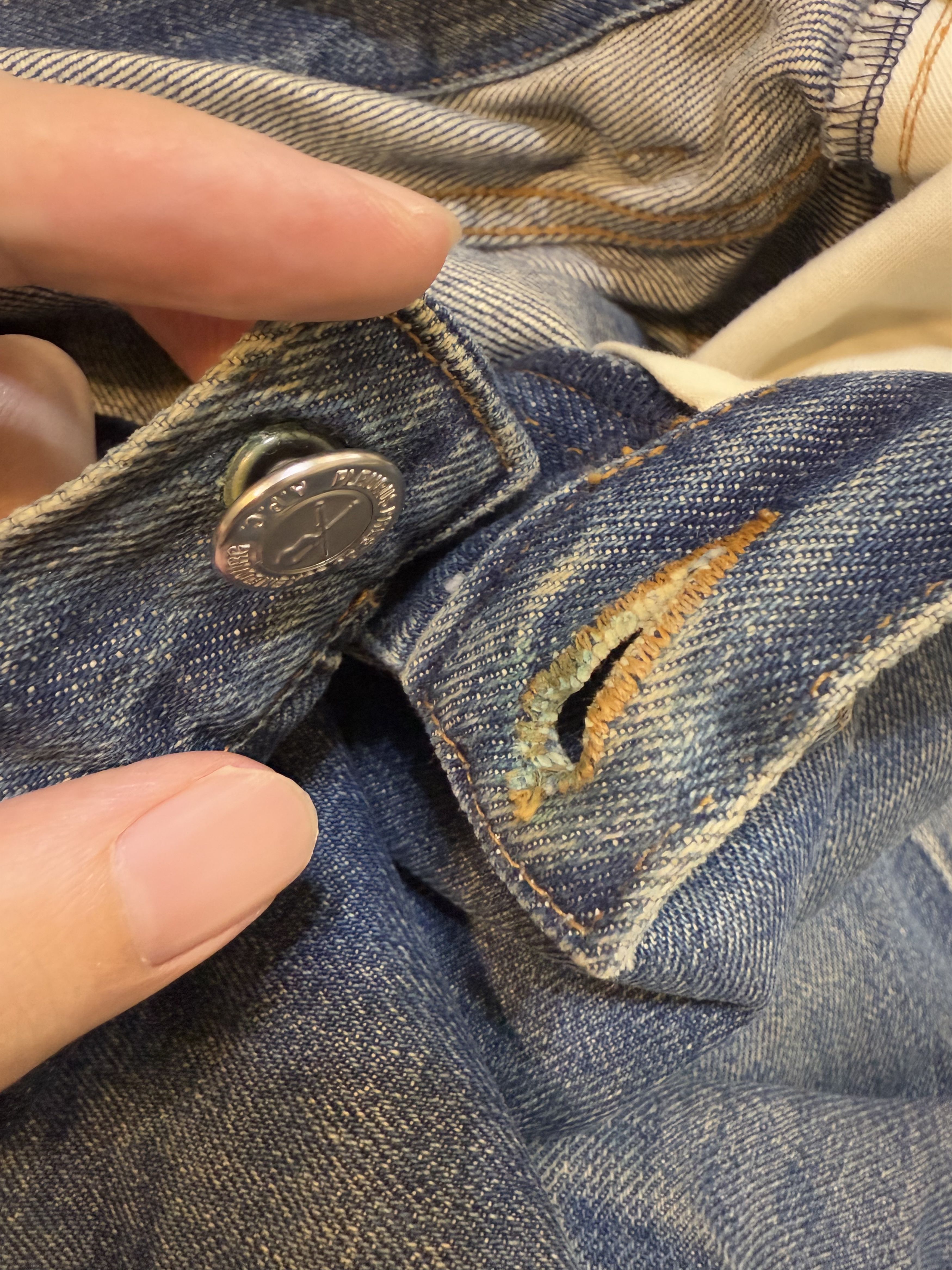 A.P.C. Distressed A.P.C. L'ANGLAISE Selvedge Denim Made in Japan Size US 31 - 10 Thumbnail