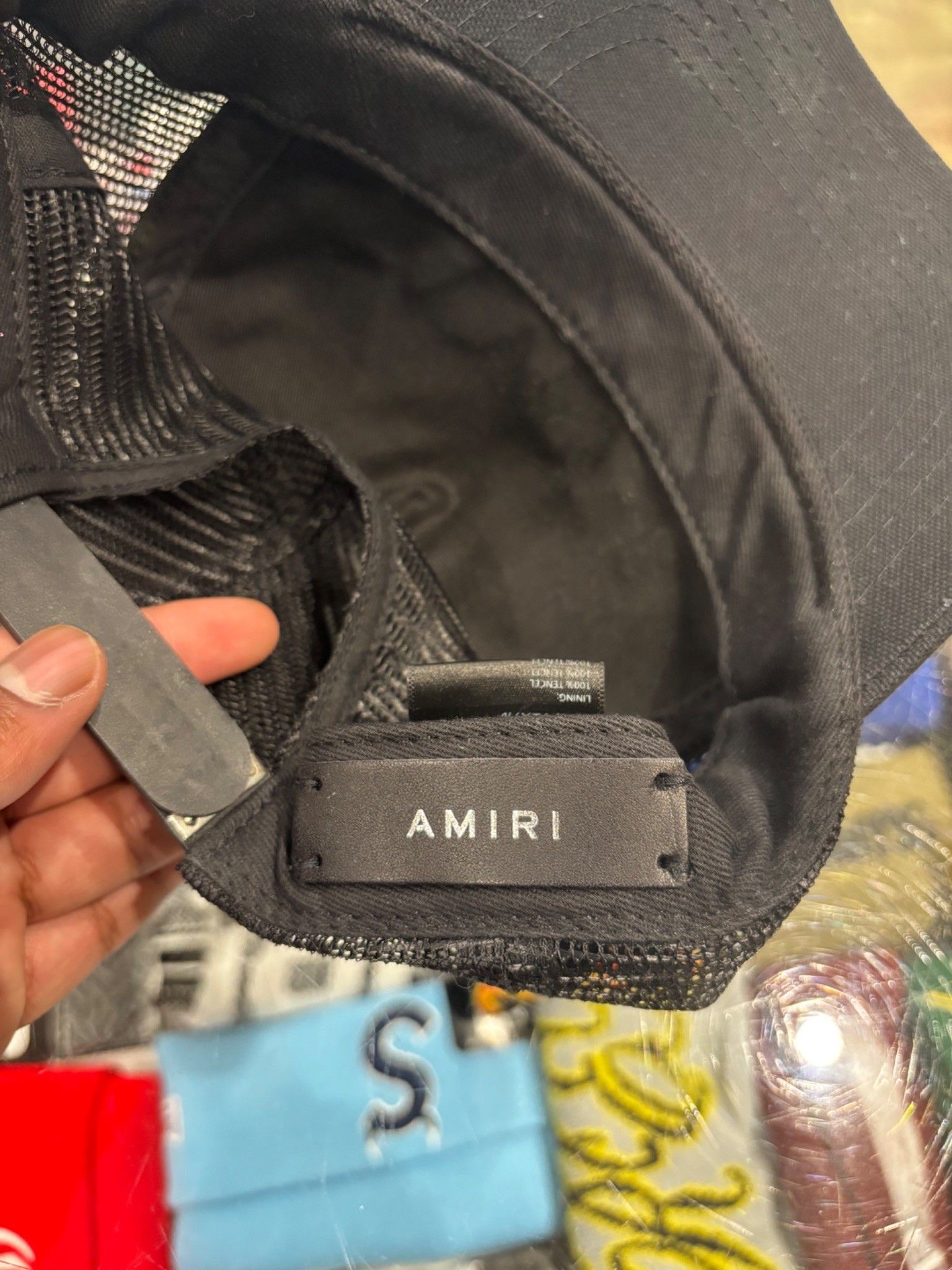 Amiri Amiri Reverse Playboy Trucker Hat Black Size ONE SIZE - 4 Thumbnail