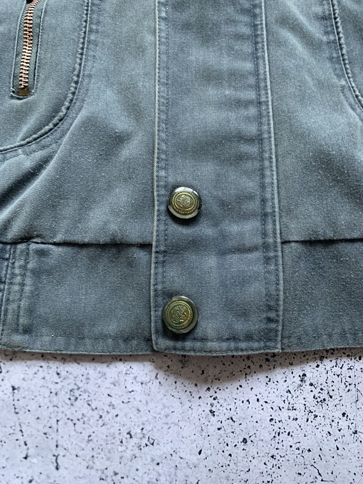 Nike × Vintage RARE! Vintage Nike Denim Jacket Bomber Pocket Zip Size XL Y2K Size US XL / EU 56 / 4 - 9 Thumbnail