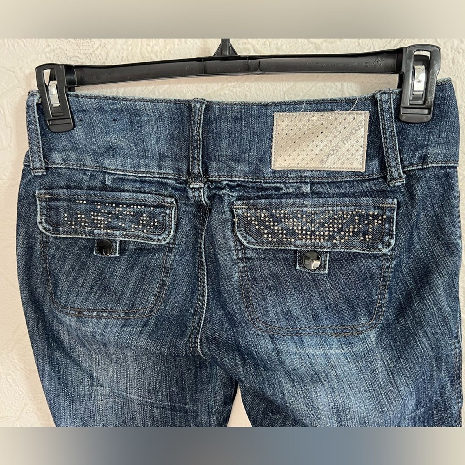 Almost Famous Almost Famous Y2K Low Rise Skinny Destroyed Jean Women’s Jr Size 30" / US 8 / IT 44 - 7 Thumbnail