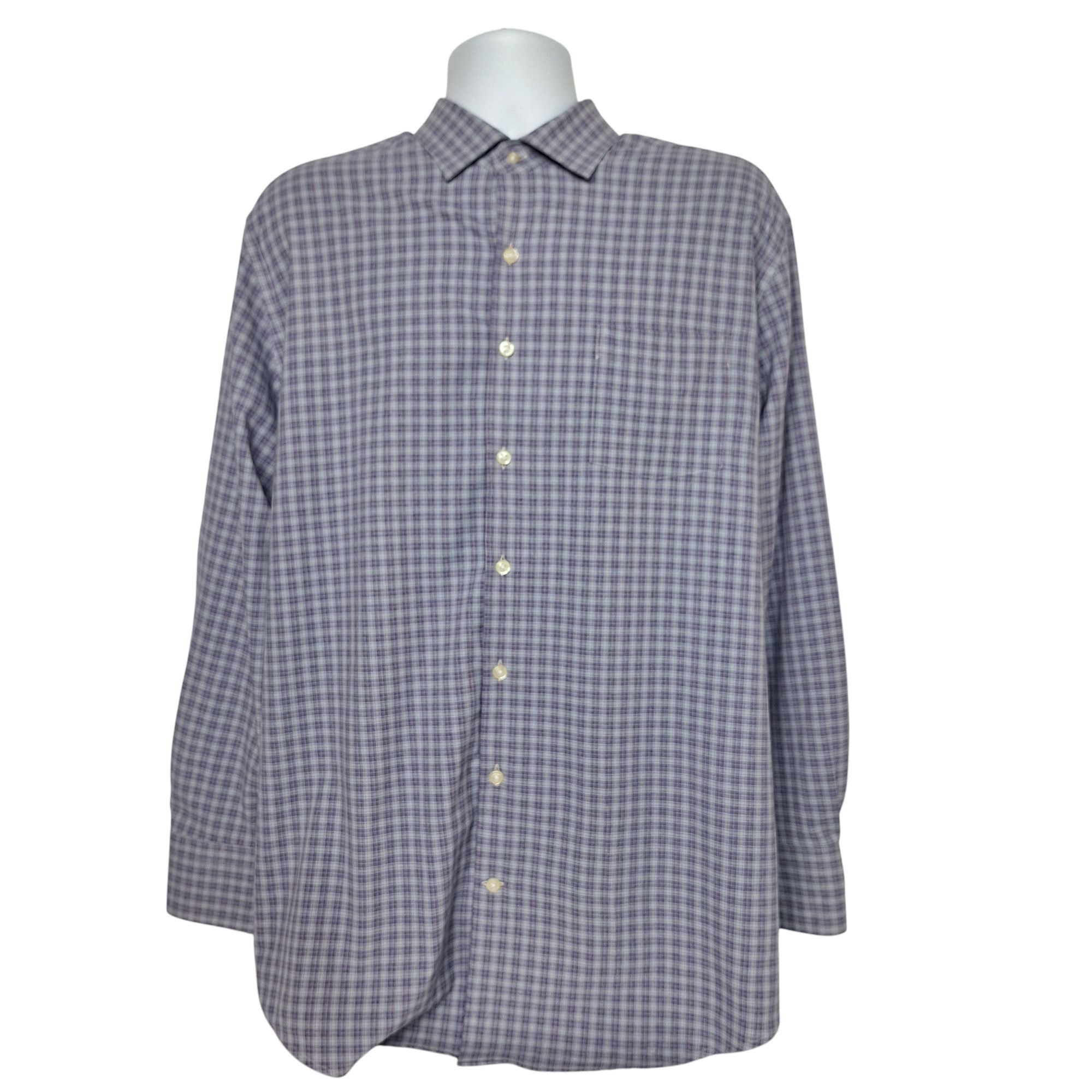 Peter Millar Peter Millar Summer Comfort Hartford Sport Shirt Blue Plaid Size US L / EU 52-54 / 3 - 2 Thumbnail