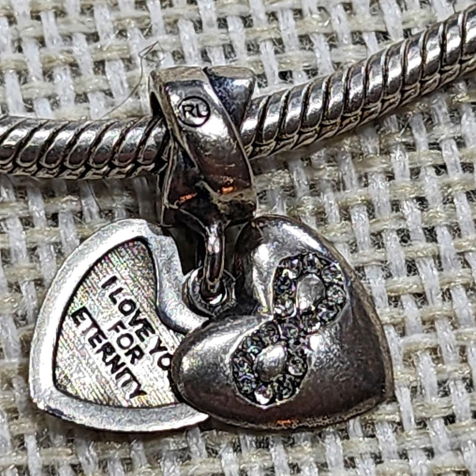 Unknown London Heart-Shaped Infinity Charm with 'Love You For Eternity" Size ONE SIZE - 6 Thumbnail