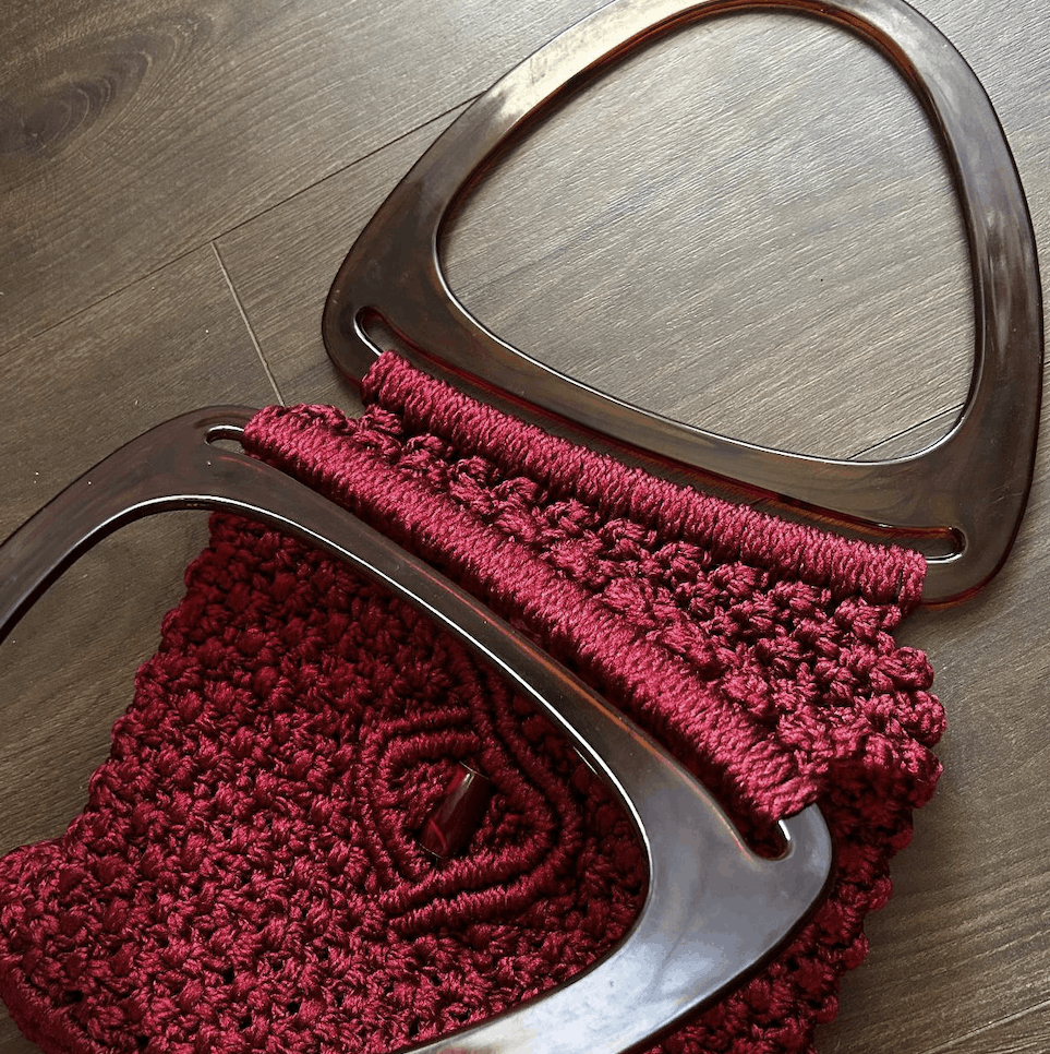 Other Woven Red Boho Handle Bag Size ONE SIZE - 3 Thumbnail