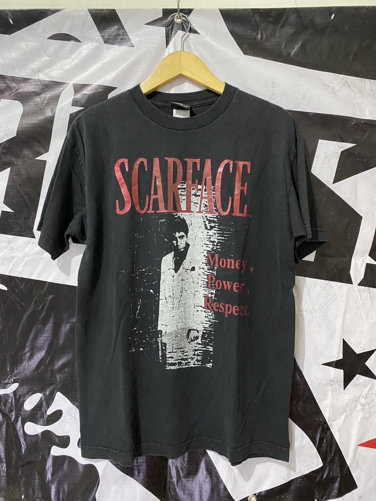 Vintage Vintage SCARFACE Money Power Respect Tshirt Medium Movie Tee Size US M / EU 48-50 / 2 - 1 Thumbnail