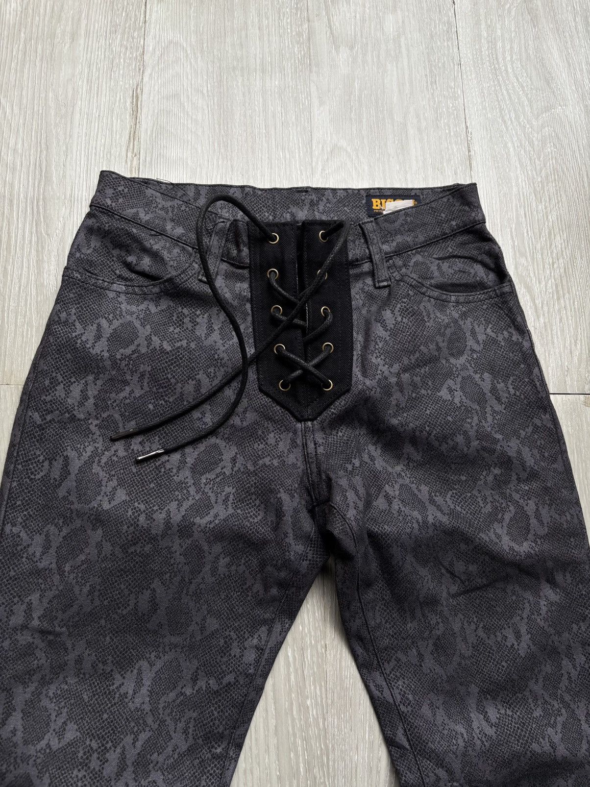 Japanese Brand Bison lace up flare pants Size US 27 - 2 Thumbnail