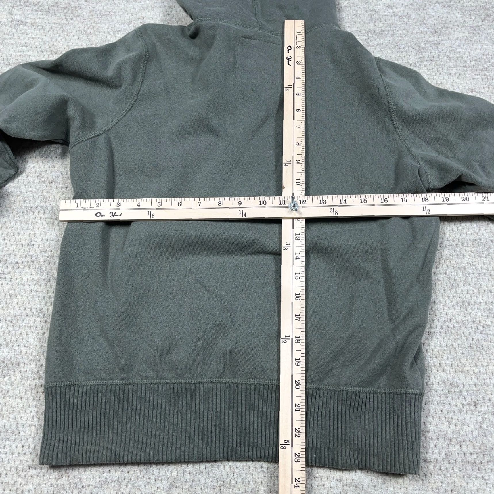 American Eagle Outfitters VINTAGE American Eagle Outfitters Hoodie Women L Olive Green Faded 2000s New York 90s Modern Preppy Casual Size L / US 10 / IT 46 - 7 Thumbnail