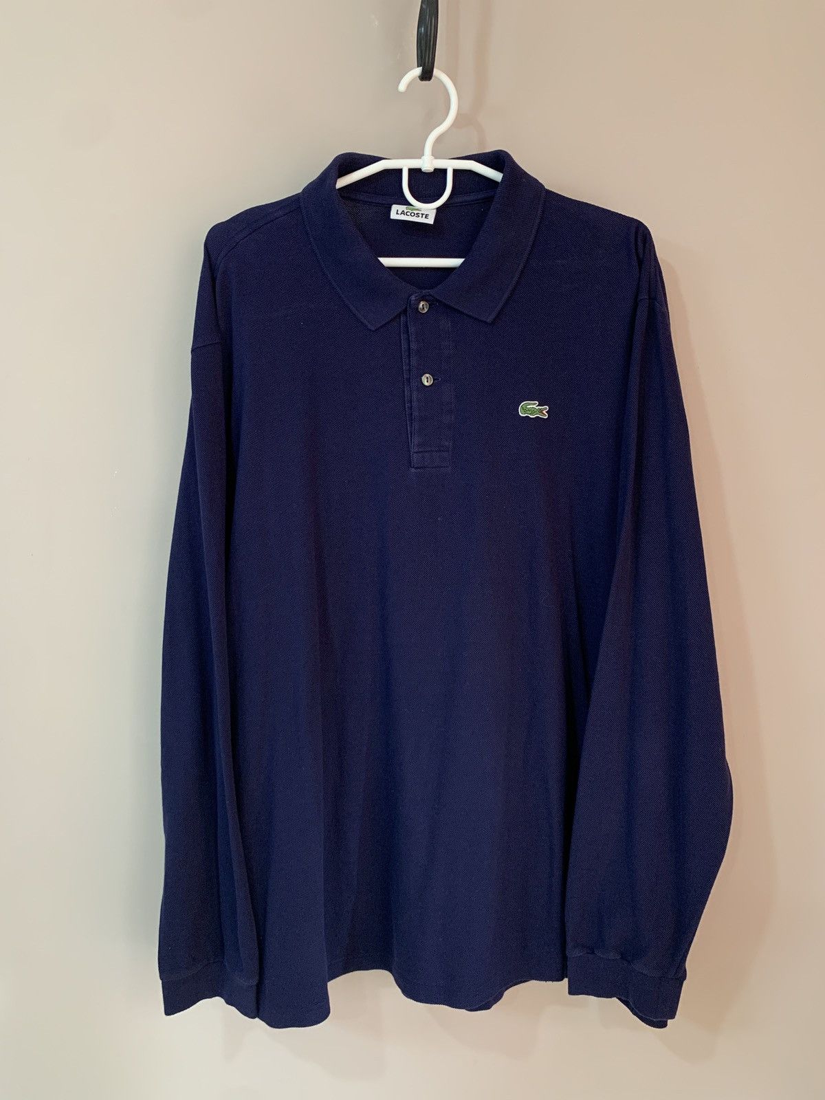 Lacoste Lacoste Long Sleeve Polo Shirt Cotton Blue Size XXL Size US XXL / EU 58 / 5 - 1 Thumbnail