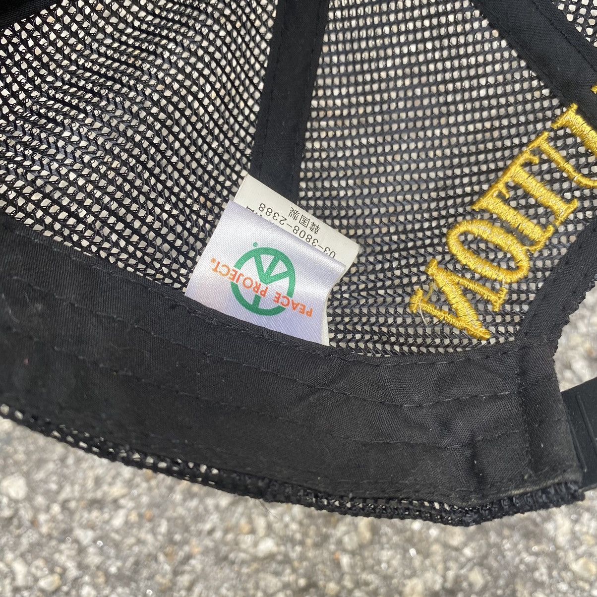 Japanese Brand Distressed Trucker Hat Peace Project World Peace Revolution Size ONE SIZE - 8 Thumbnail