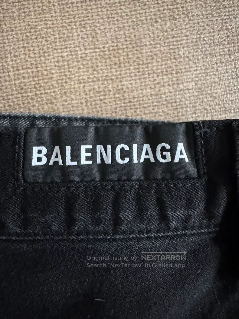 Balenciaga Balenciaga size M Patchwork Flare Denim Pants Size US 27 - 5 Thumbnail