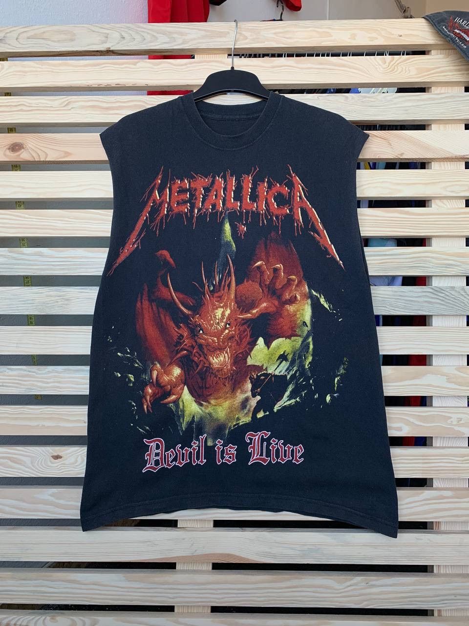 Band Tees × Metallica × Vintage VINTAGE UNRELEASED METALLICA DEVIL IN LIVE TEE SHIRT Size US M / EU 48-50 / 2 - 1 Thumbnail