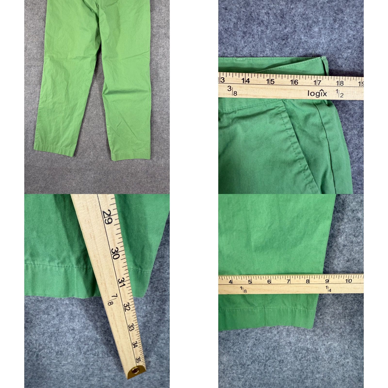 Brooks Brothers VINTAGE Brooks Brothers 346 Pants Mens 34x32 Green Cotton Flat Front Slash Pocket Chino Size US 34 / EU 50 - 9 Thumbnail
