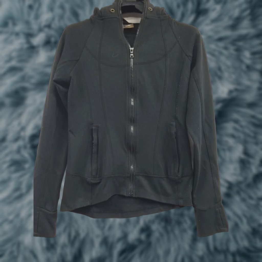 Vintage NIKIBIKI zip up hoodie black Sweatshirt Jacket Women Size Small Size S / US 4 / IT 40 - 1 Thumbnail