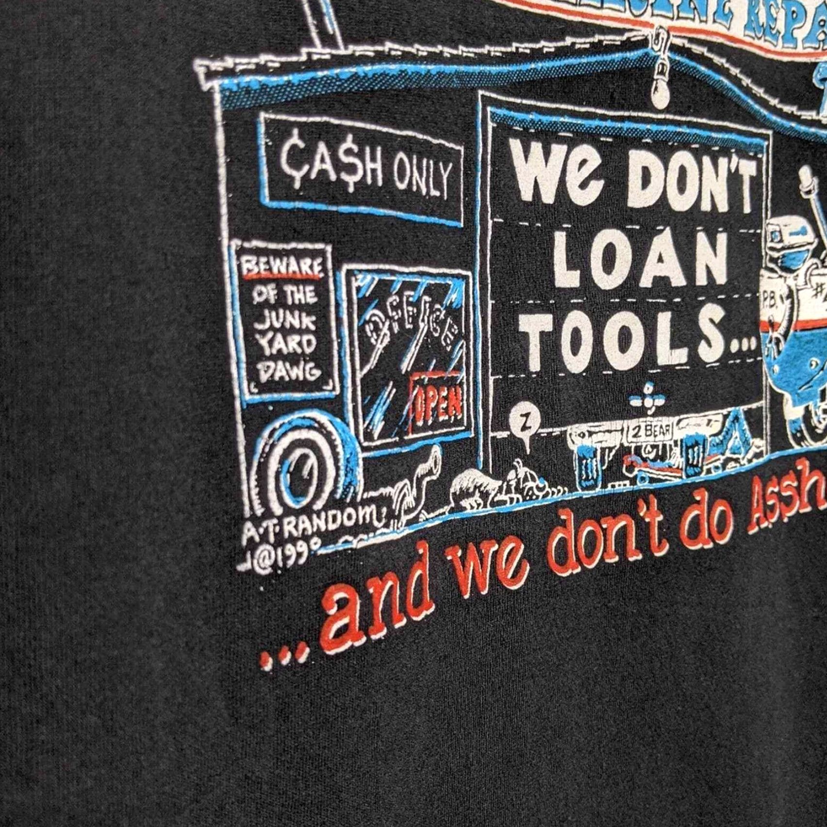 Vintage VINTAGE Poor Boys Marine Repair Seattle Washington Art Vtg Tourist Shirt XL Black Unisex Adults T-Shirt Jerzees 30 21 Size US XL / EU 56 / 4 - 5 Thumbnail