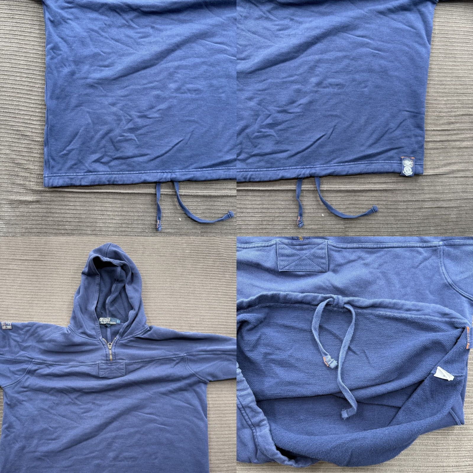 Polo Ralph Lauren Polo Ralph Lauren Pullover Hoodie Mens Large Blue PRL Project Survival Outdoors Hoodie Zip Pockets Embroidered Patch Nautical Exterior Knit Size US L / EU 52-54 / 3 - 8 Thumbnail