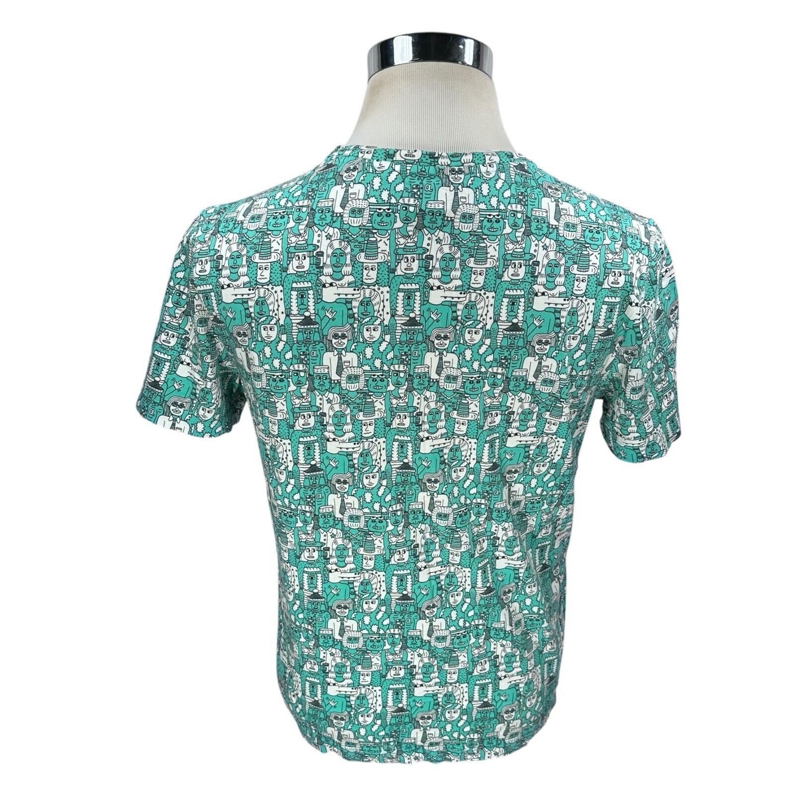 Lacoste Lacoste Live! Andy Rementer AOP T-Shirt Men’s 5 L Blue White Size US L / EU 52-54 / 3 - 5 Thumbnail
