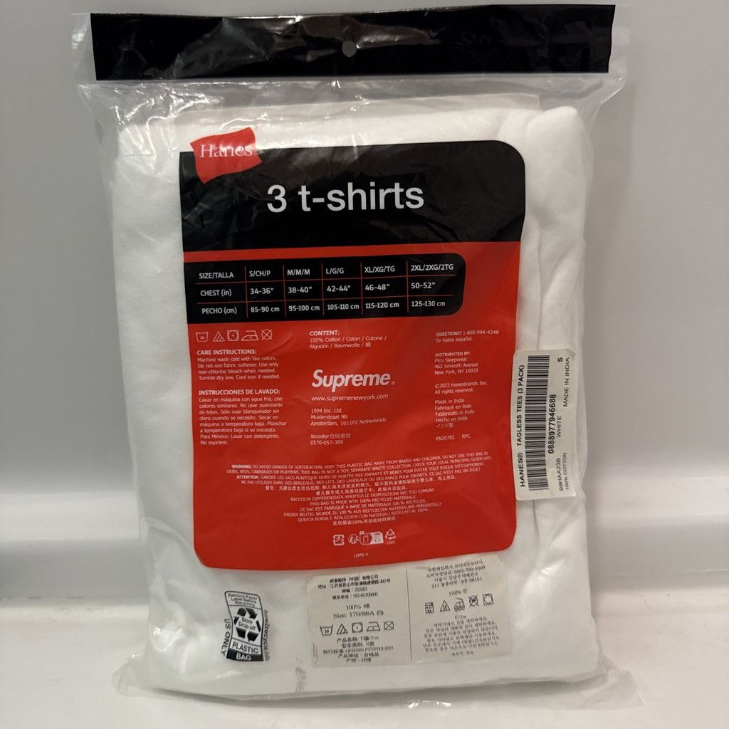 Supreme Supreme White 3 Pack T-Shirts Tee Set Size Medium Brand New Size US S / EU 44-46 / 1 - 2 Thumbnail
