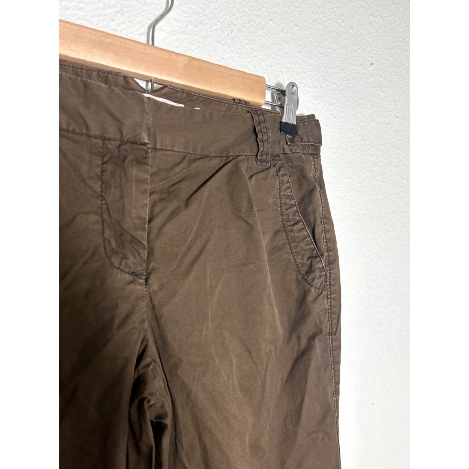 J.Crew J Crew Womens Chino Classic Twill Brown Pants Wide Leg 30x2 Size 2 Regular Size 26" / US 2 / IT 38 - 5 Thumbnail