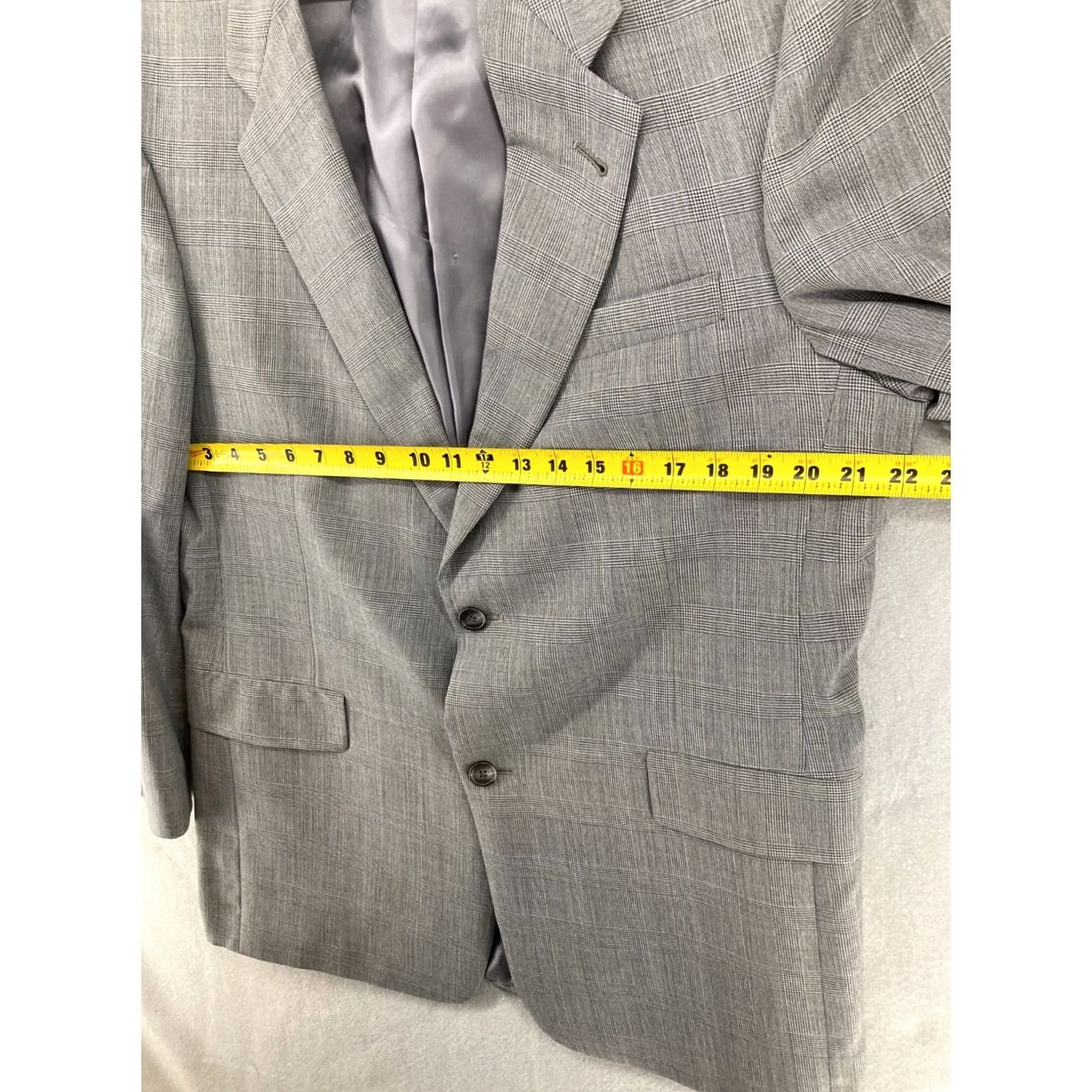 Hart Schaffner Marx Hart Schaffner Marx Jacket Mens Houndstooth Sport Coat Size 42 Gray Wool Plaid Size US XS / EU 42 / 0 - 2 Thumbnail