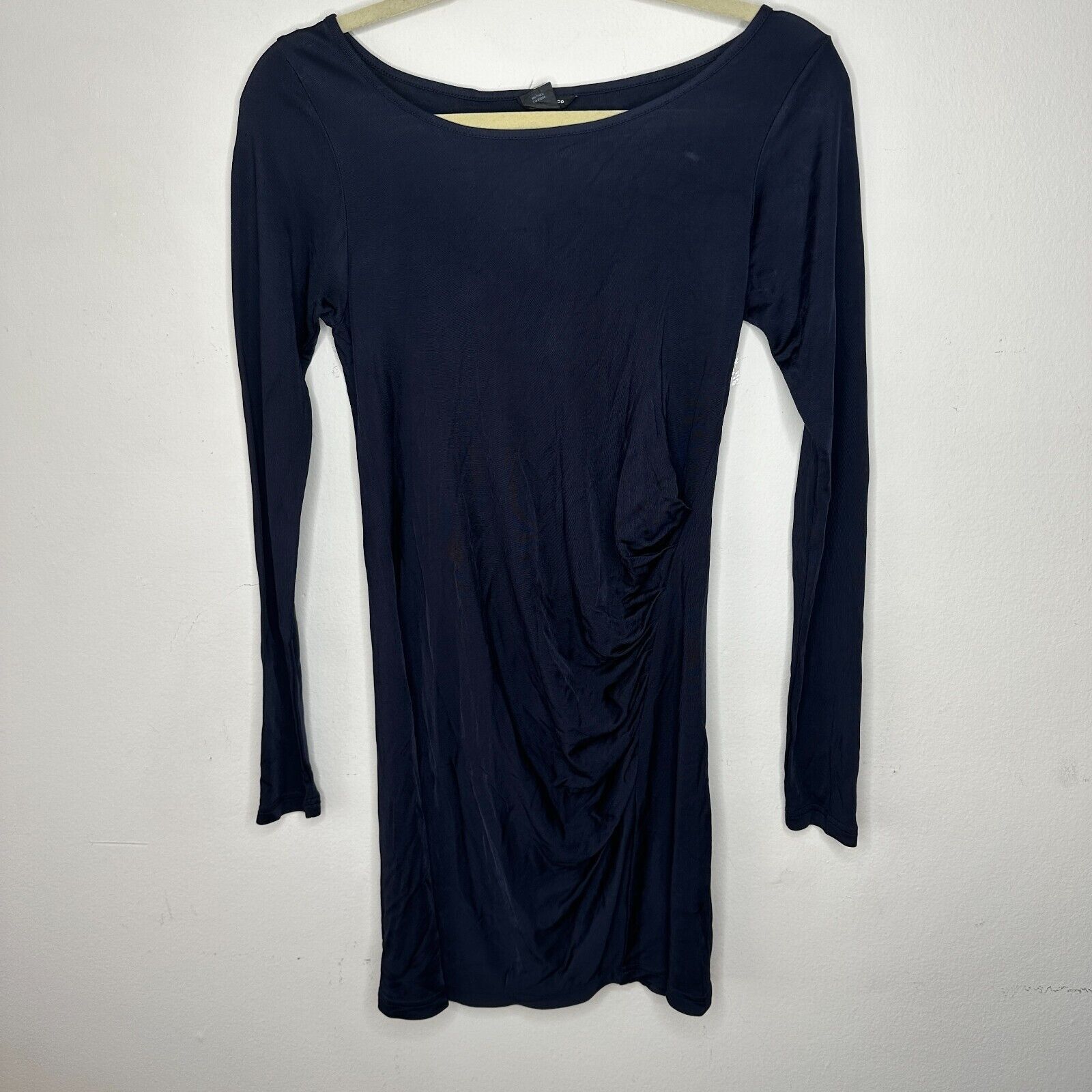 Club Monaco Club Monaco Black Long Sleeve Boat Neck Side Ruche Mini 00 Size XXS / US 00 / IT 34 - 11 Thumbnail