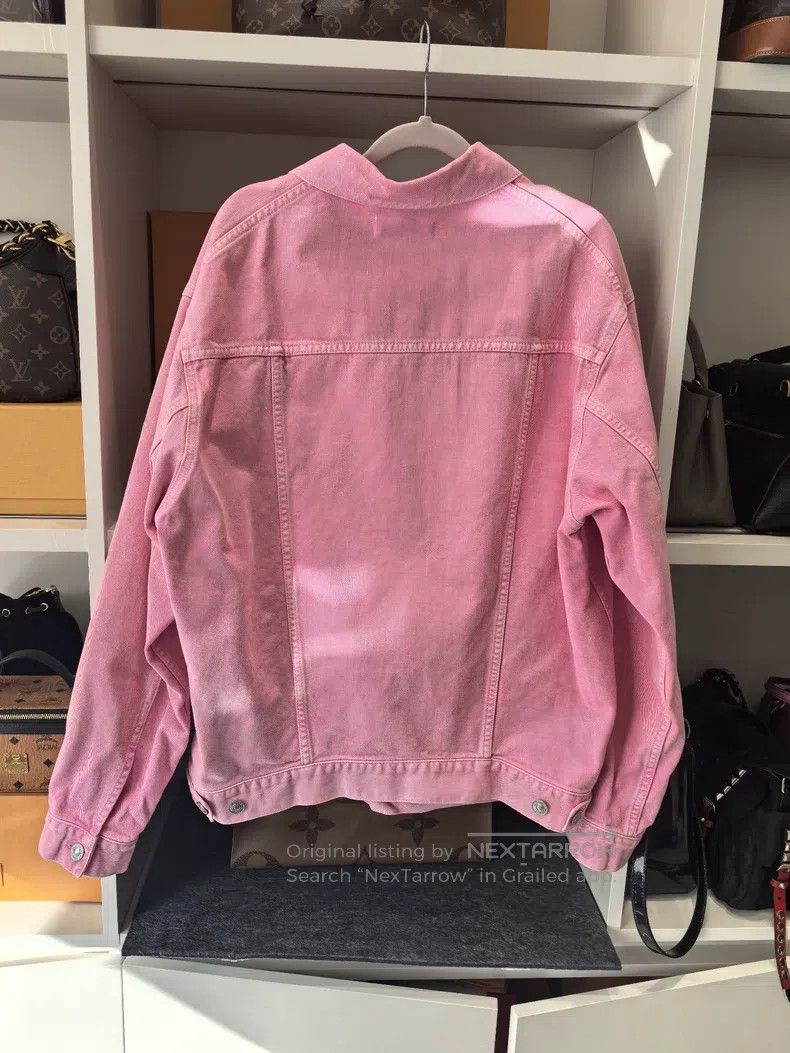 Balenciaga Balenciaga Pink Denim Jacket Size 4XL / US 24-26 - 2 Thumbnail