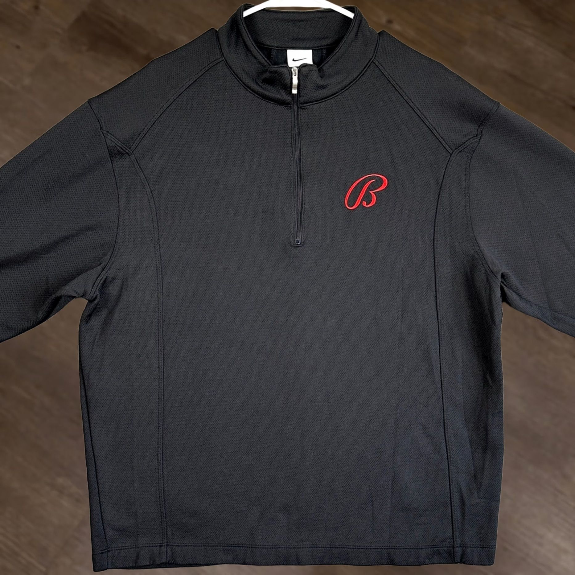 Nike Nike Shirt Pullover Mens XL Black Long Sleeve Quarter Zip Activewear Outdoor Size US XL / EU 56 / 4 - 1 Thumbnail