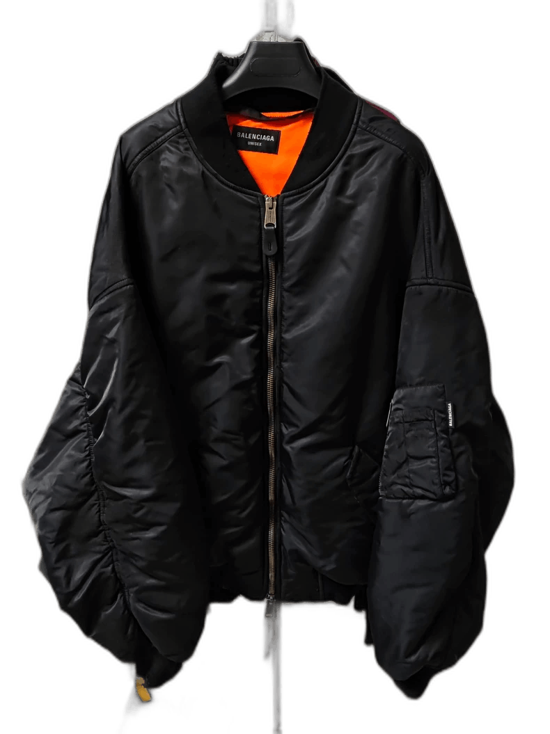 Balenciaga Balenciaga Pilot Nylon Cotton Jacket Black Size US XXS / EU 40 - 1 Thumbnail