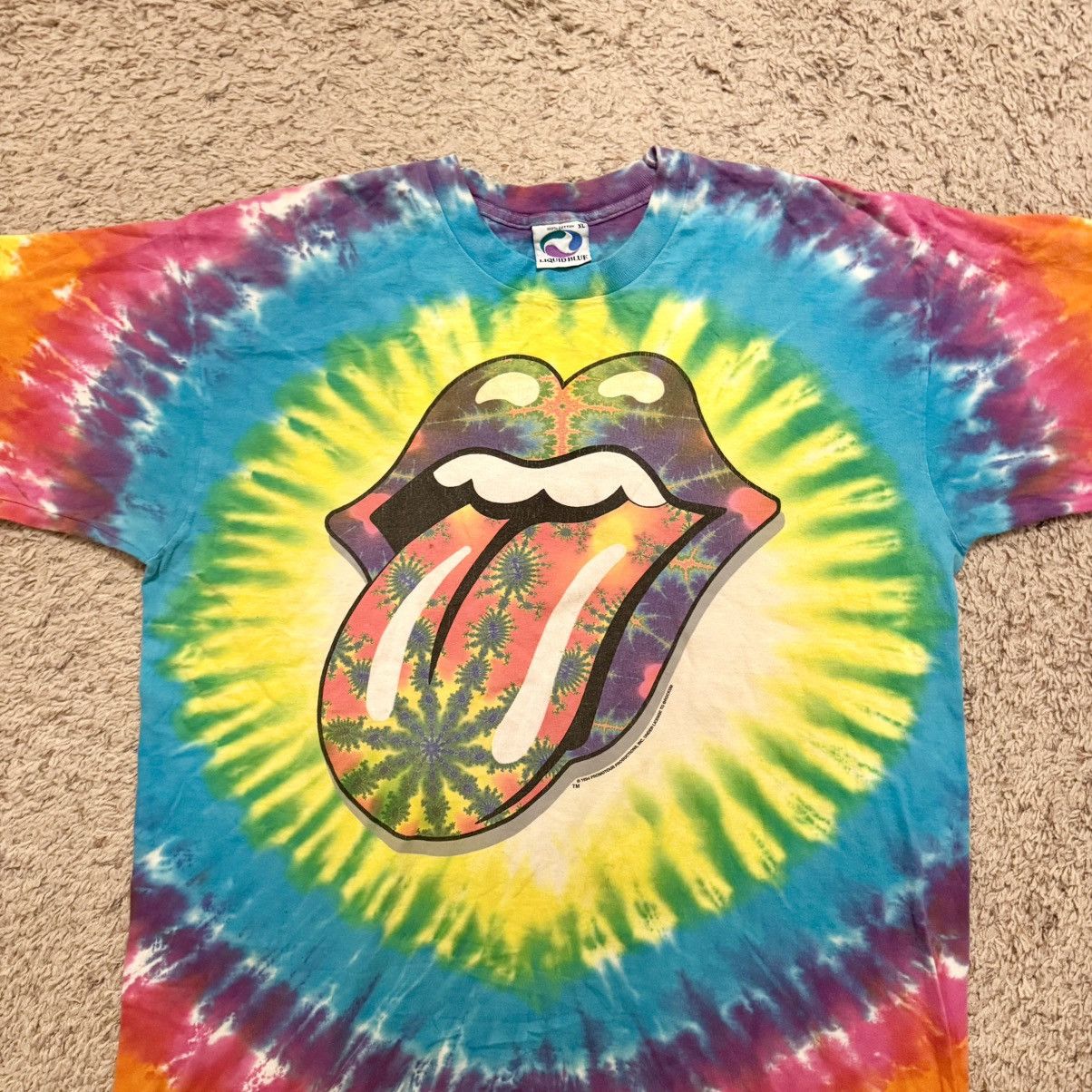 Vintage Vintage 1994 The Rolling Stones Liquid Blue Tee XL Size US XL / EU 56 / 4 - 5 Thumbnail