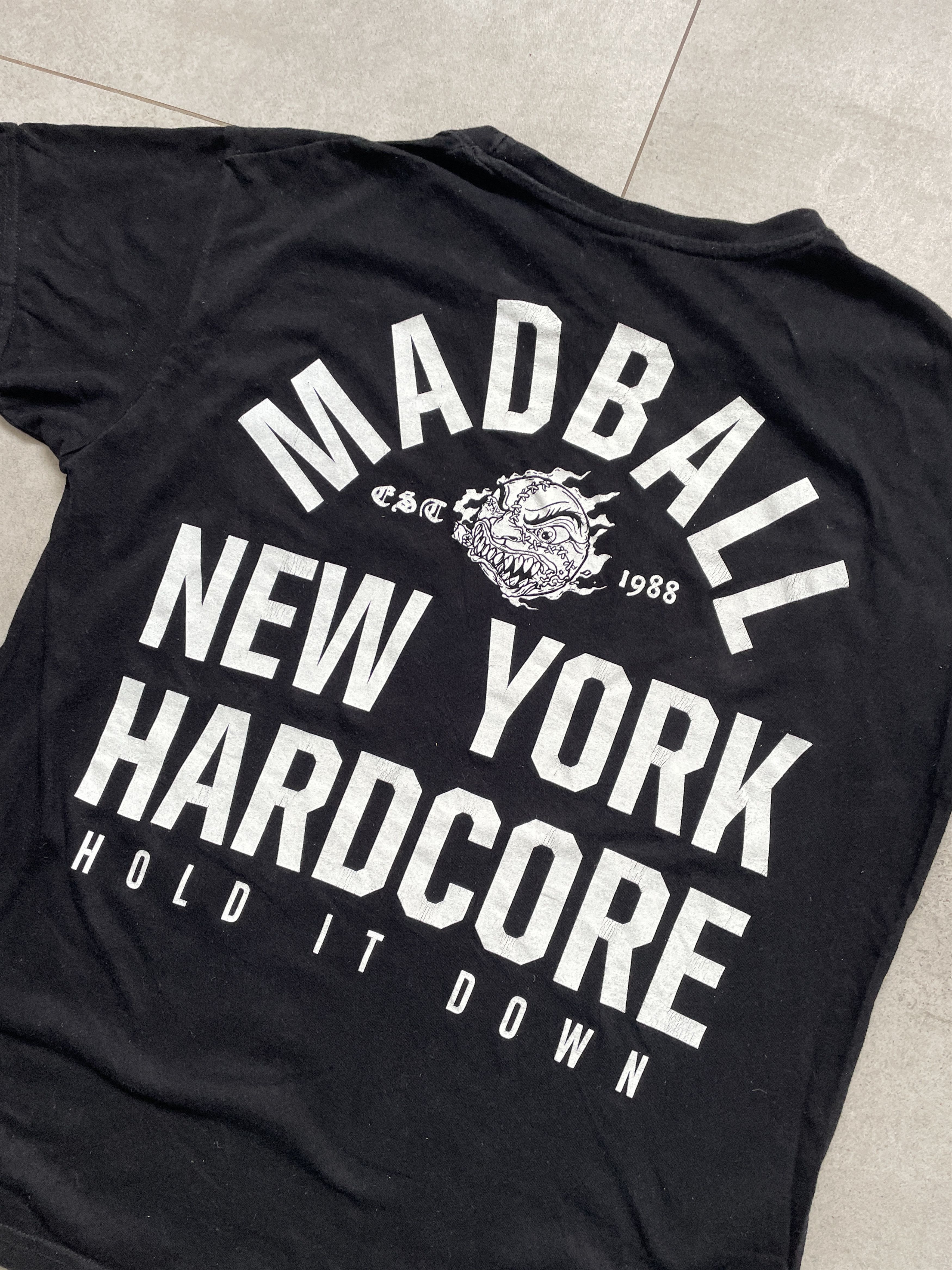 Band Tees Y2K MADBALL HOLD IT DOWN NEW YORK HARDCORE BLACK TEE Size US M / EU 48-50 / 2 - 2 Thumbnail