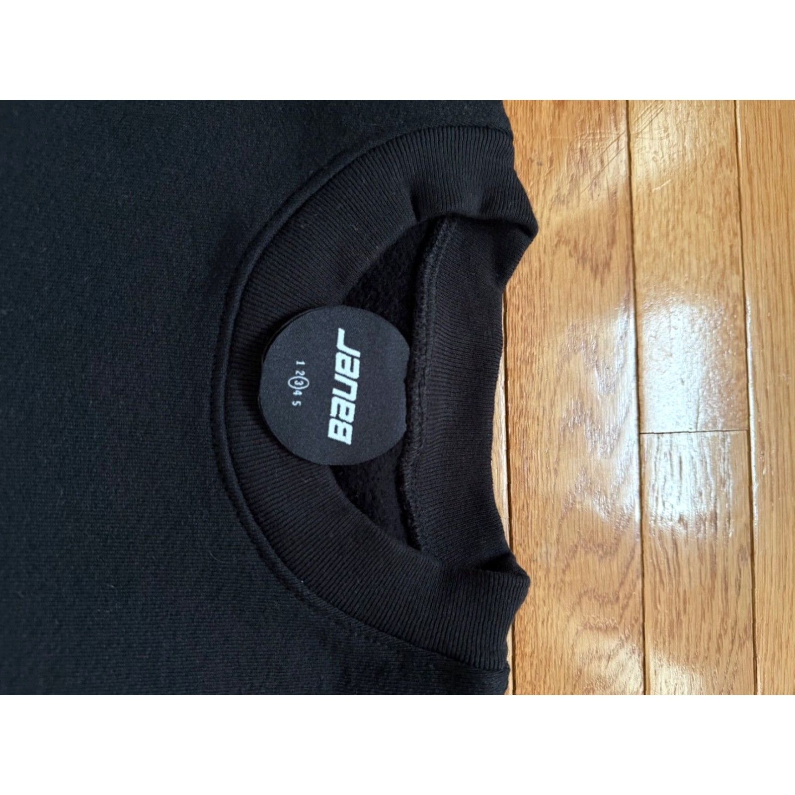 Vintage Bauer Hockey Sweatshirt Upside Down Reverse Logo Bandage Crewneck Large Mens Sz Black Size US L / EU 52-54 / 3 - 4 Thumbnail