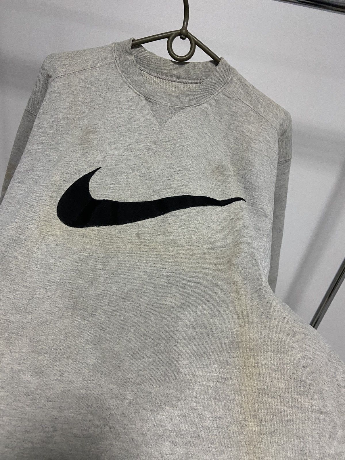 Nike × Vintage Nike Sweatshirt big swoosh Logo Vintage 90s Size US S / EU 44-46 / 1 - 7 Thumbnail