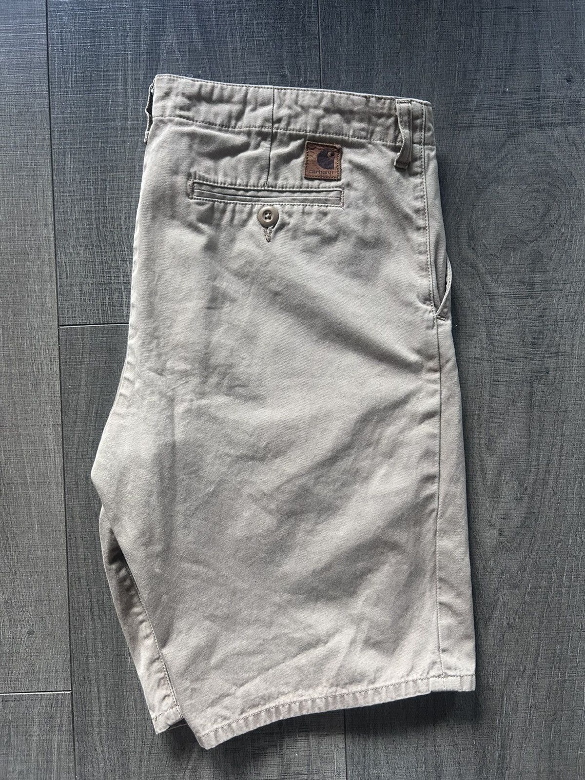 Carhartt Wip Beige Carhartt Shorts Size US 33 - 1 Thumbnail