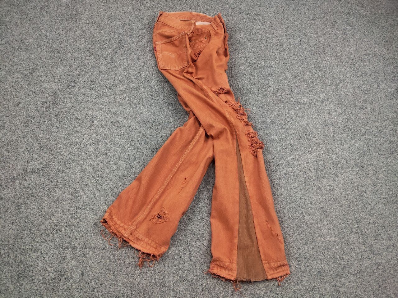 If Six Was Nine Vintage Levis 597 x if six was nine Flared Denim Jeans Y2K Size 29" - 2 Thumbnail