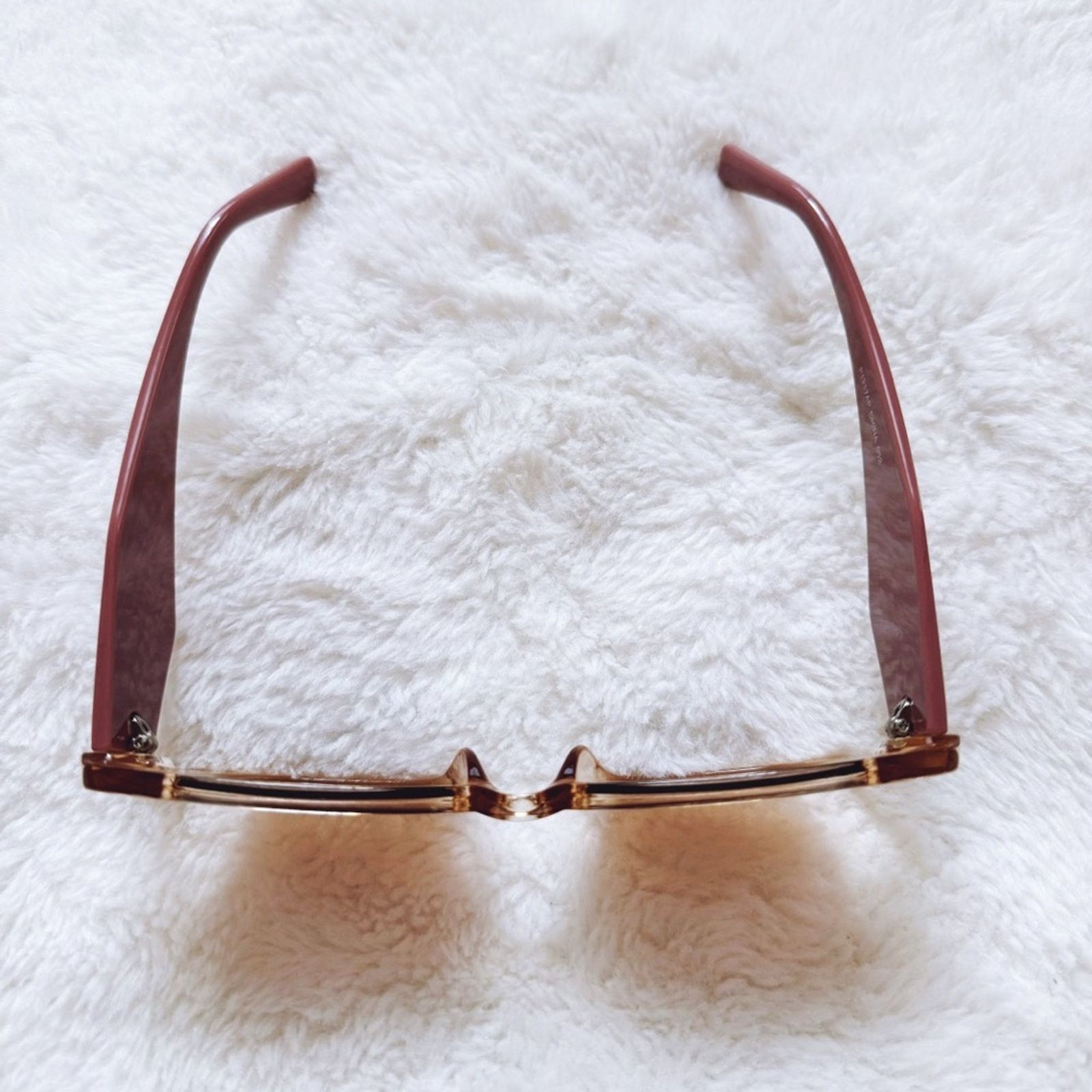 Other Lily Clear Mauve Rectangular Sunglasses Size ONE SIZE - 3 Thumbnail