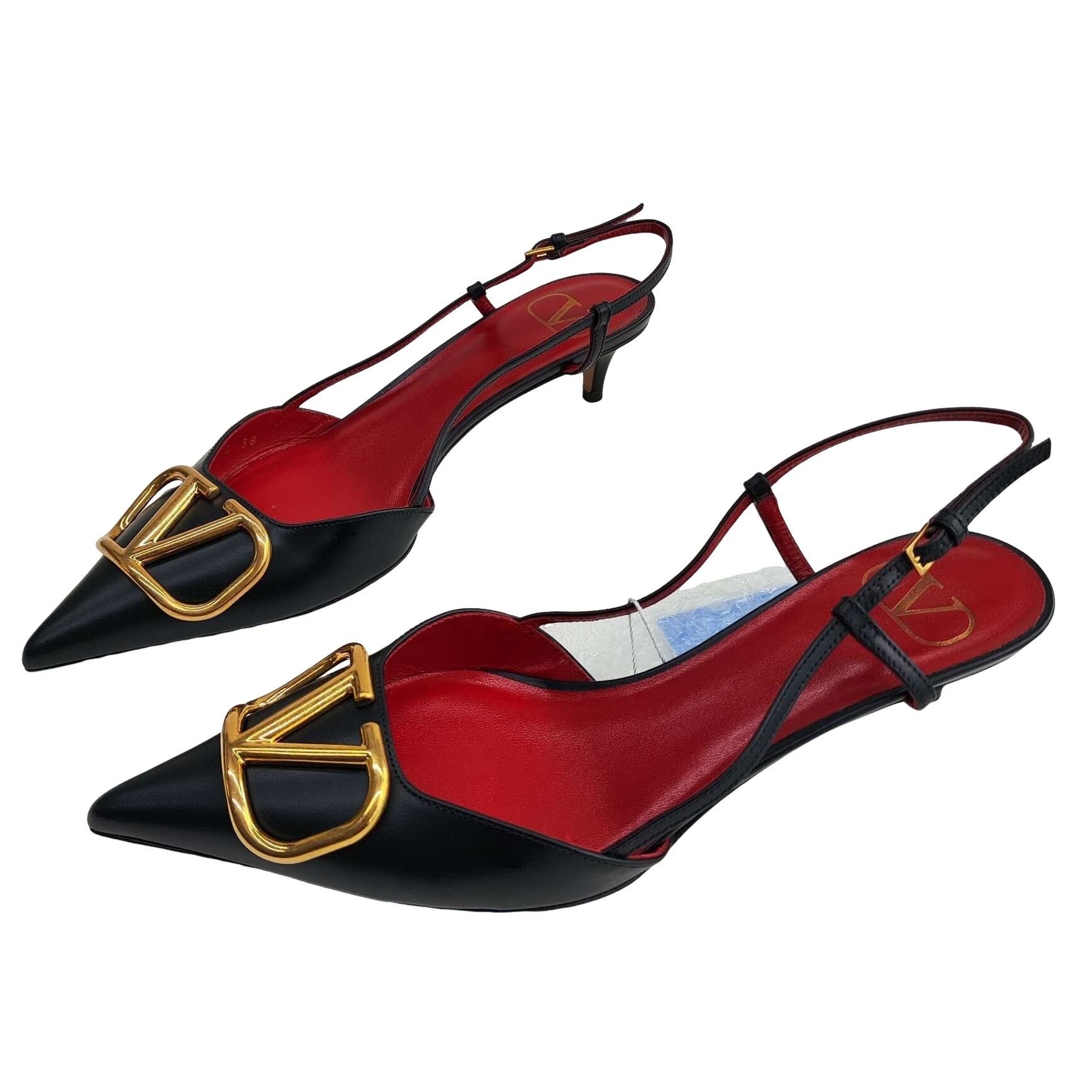 Valentino Valentino VLogo Signature Slingback Heels Size 38 Size US 8 / IT 38 - 1 Thumbnail