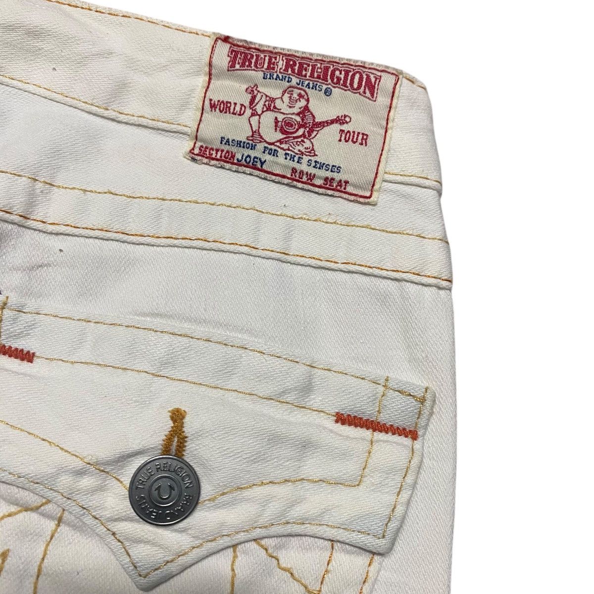 True Religion True Religion Off White Denim Flare Jeans Size 26" / US 2 / IT 38 - 12 Thumbnail