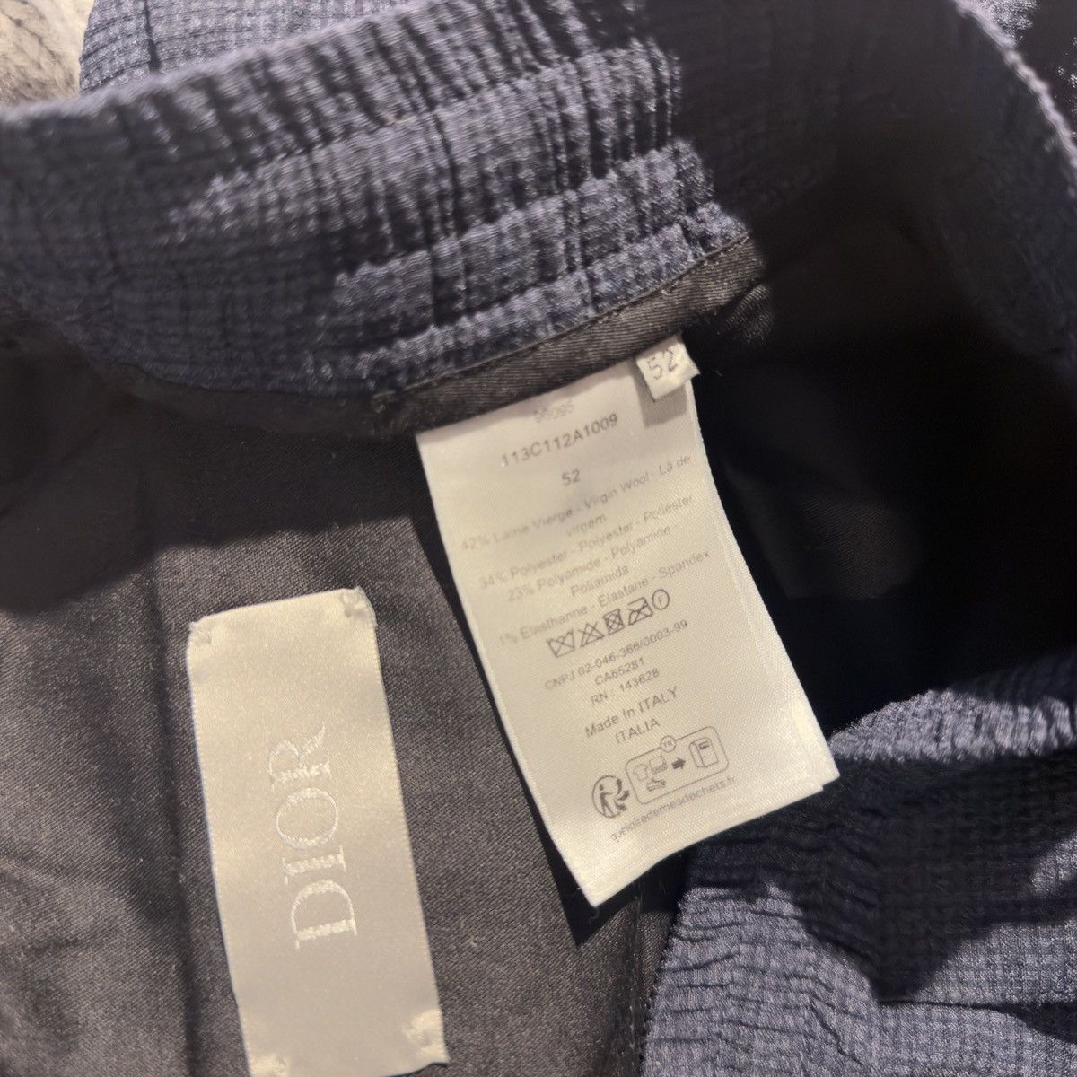 Dior Dior wool tailored trackpants (52) Size US 34 / EU 50 - 6 Thumbnail