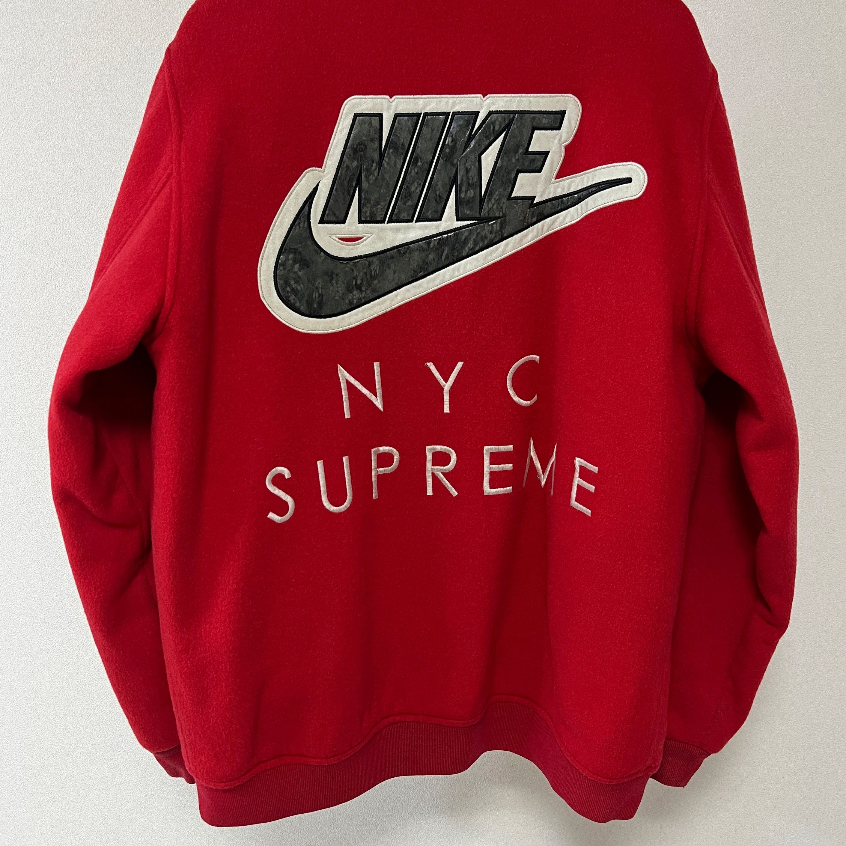 Supreme Nike SB Varsity Jacket Red 2007