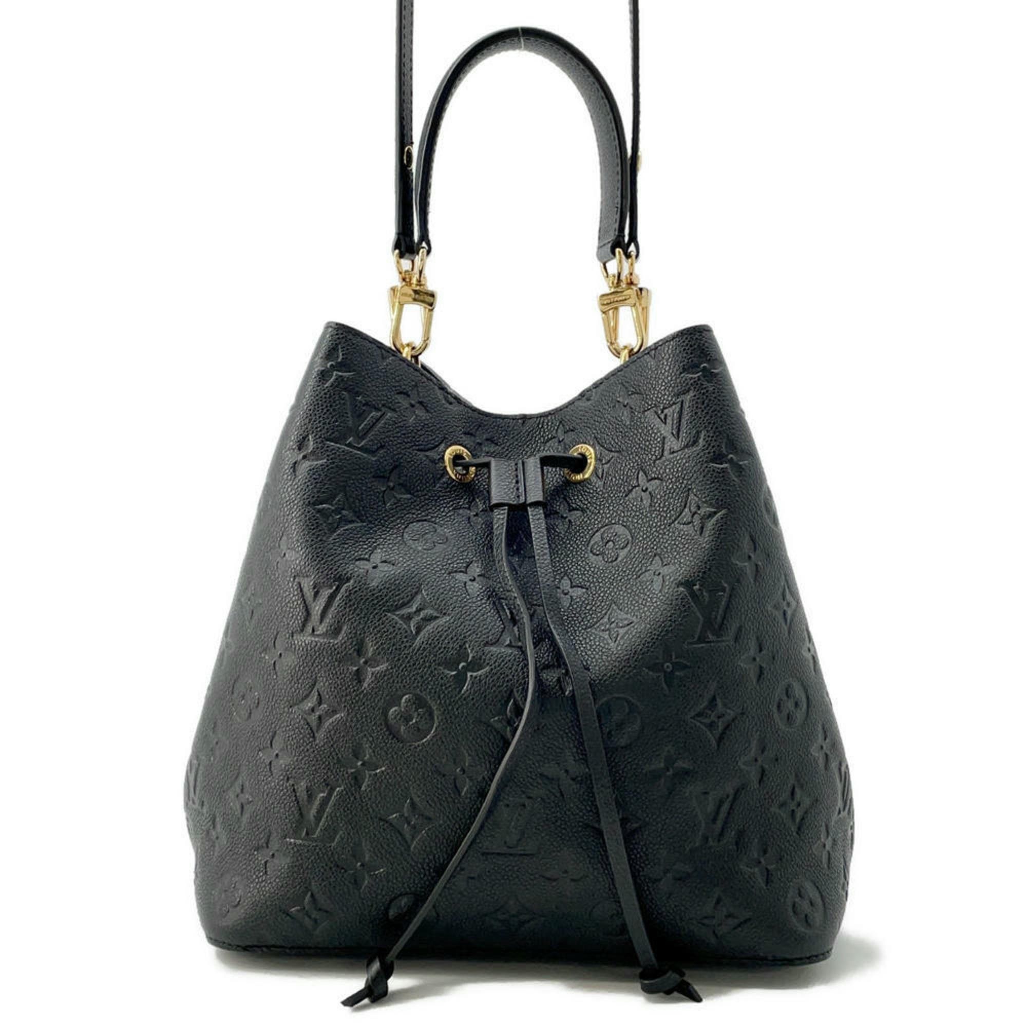 Louis Vuitton Handbag Monogram Empreinte Neonoe Mm M45256 Shoulder Bag Black, Women's