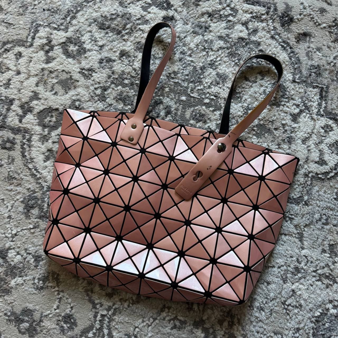 Issey Miyake Issey Miyake BAO BAO Geometric Lucent Pink Hand Tote Bag Size ONE SIZE - 2 Thumbnail