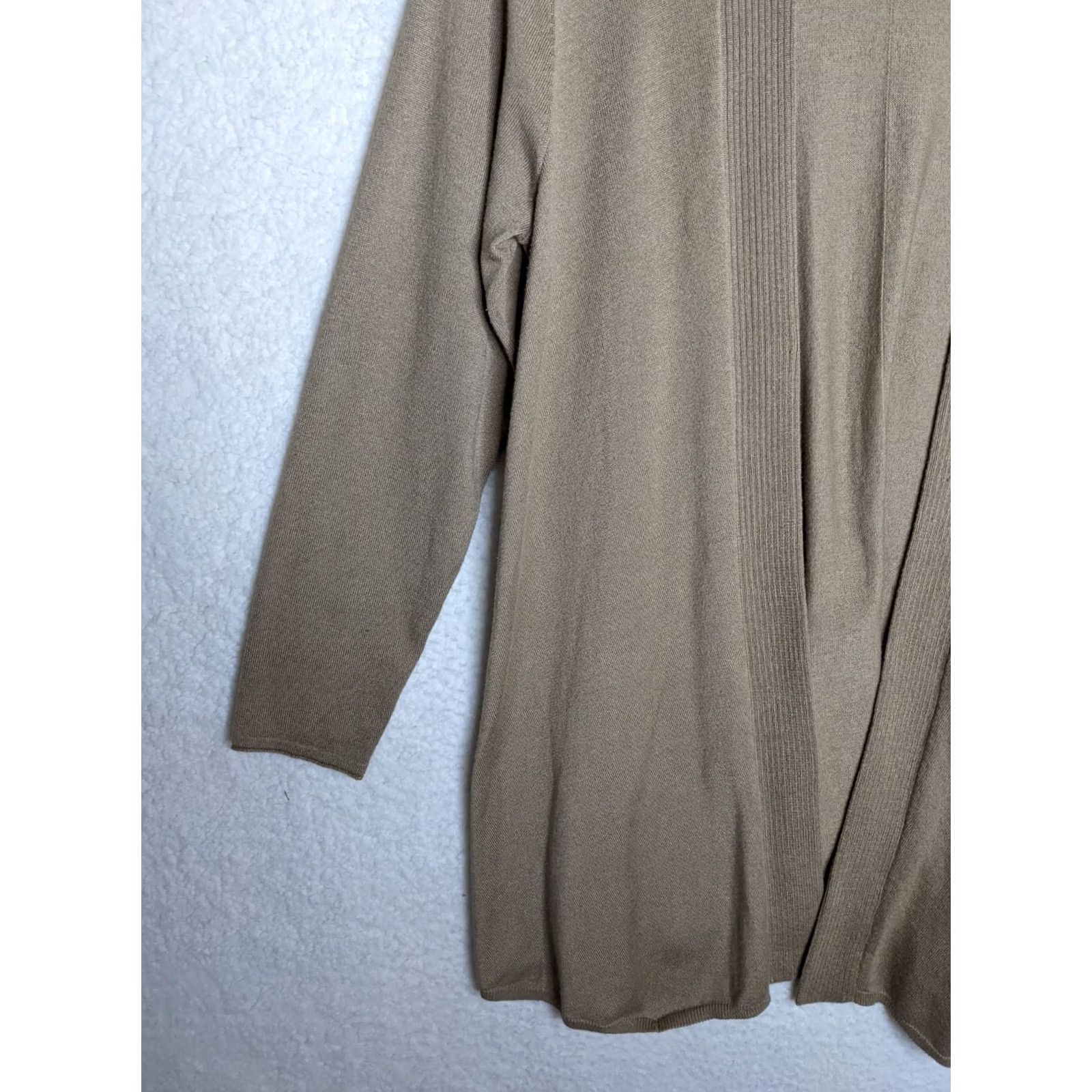 J. Jill J.Jill cardigan sweater S tan open Front Long sleeve women's size Size S / US 4 / IT 40 - 3 Thumbnail