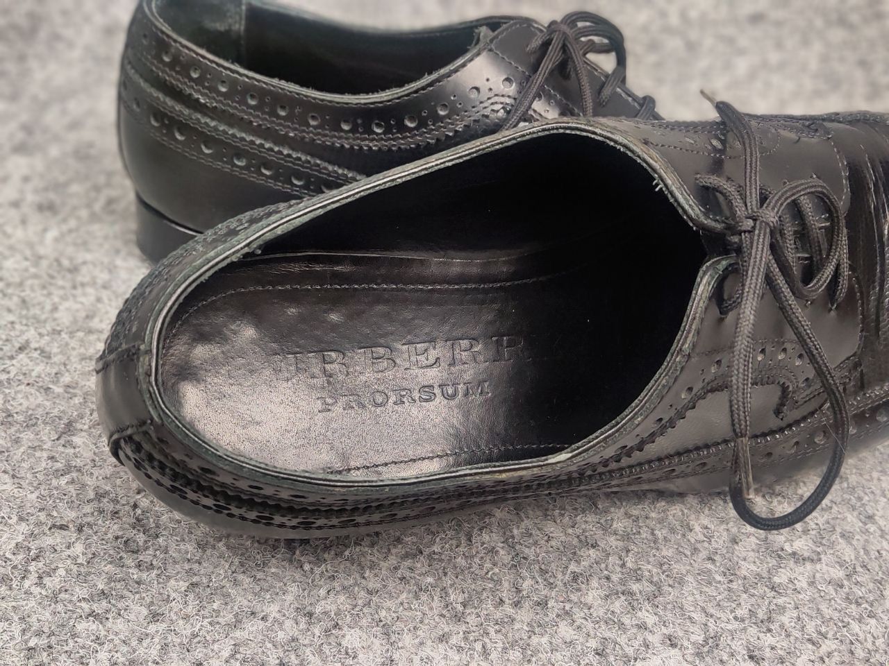 Burberry Prorsum Burberry Prorsum Catwalk model oxford brogue Black Shoes Size US 10 / EU 43 - 20 Thumbnail