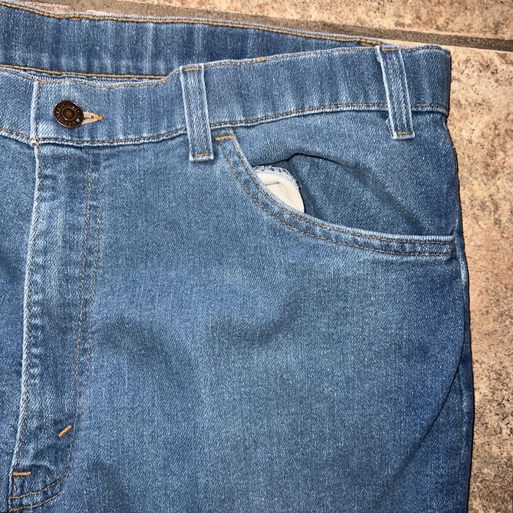 Levi's VTG Levi Strauss Co Action Jeans Mens Size 38x30 Blue Straight Jeans Mens 38 30 (Color Blue) Size US 38 / EU 54 - 2 Thumbnail