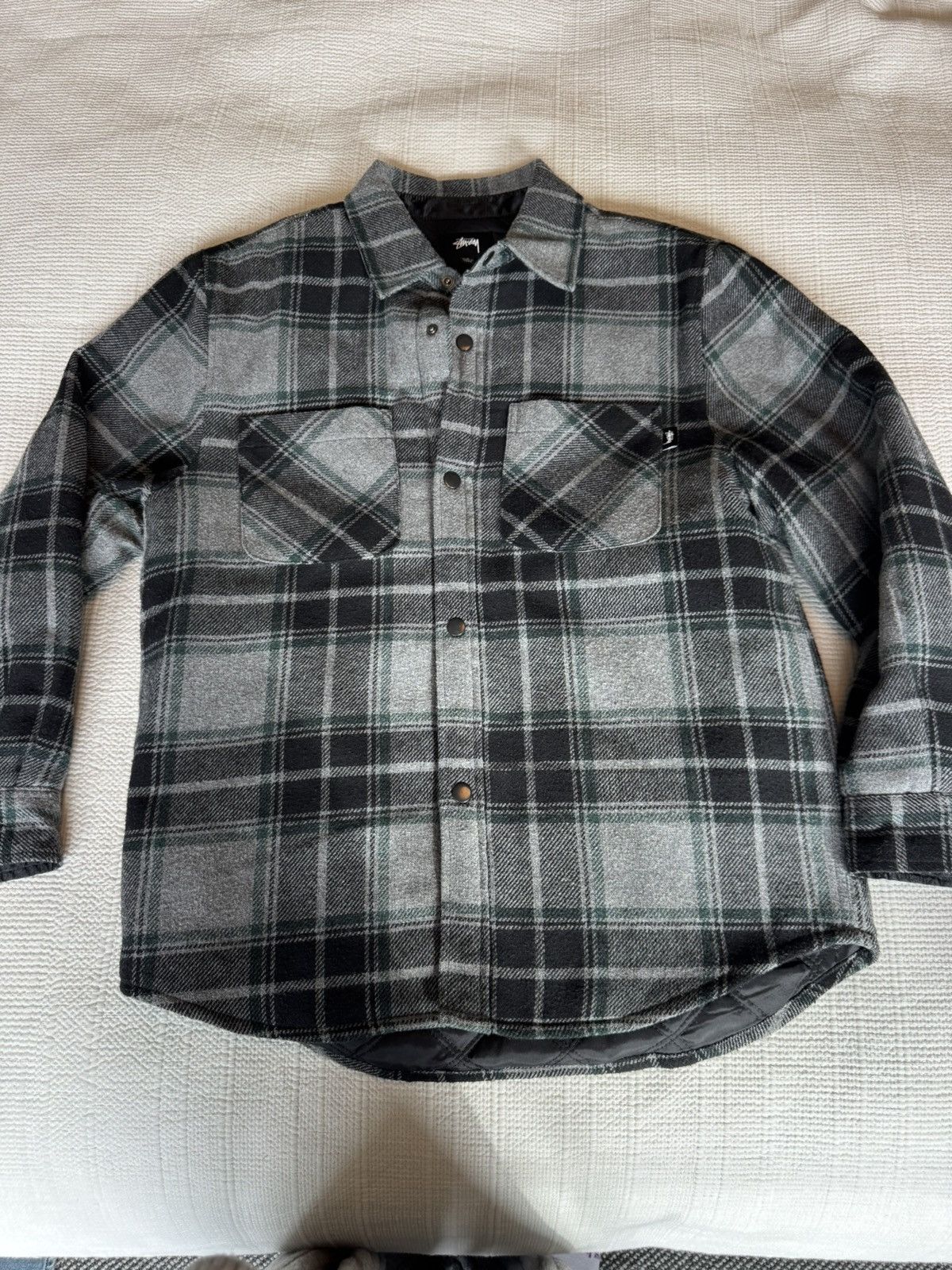 Stussy Stussy plaid quivered shirt jacket Size US S / EU 44-46 / 1 - 1 Thumbnail