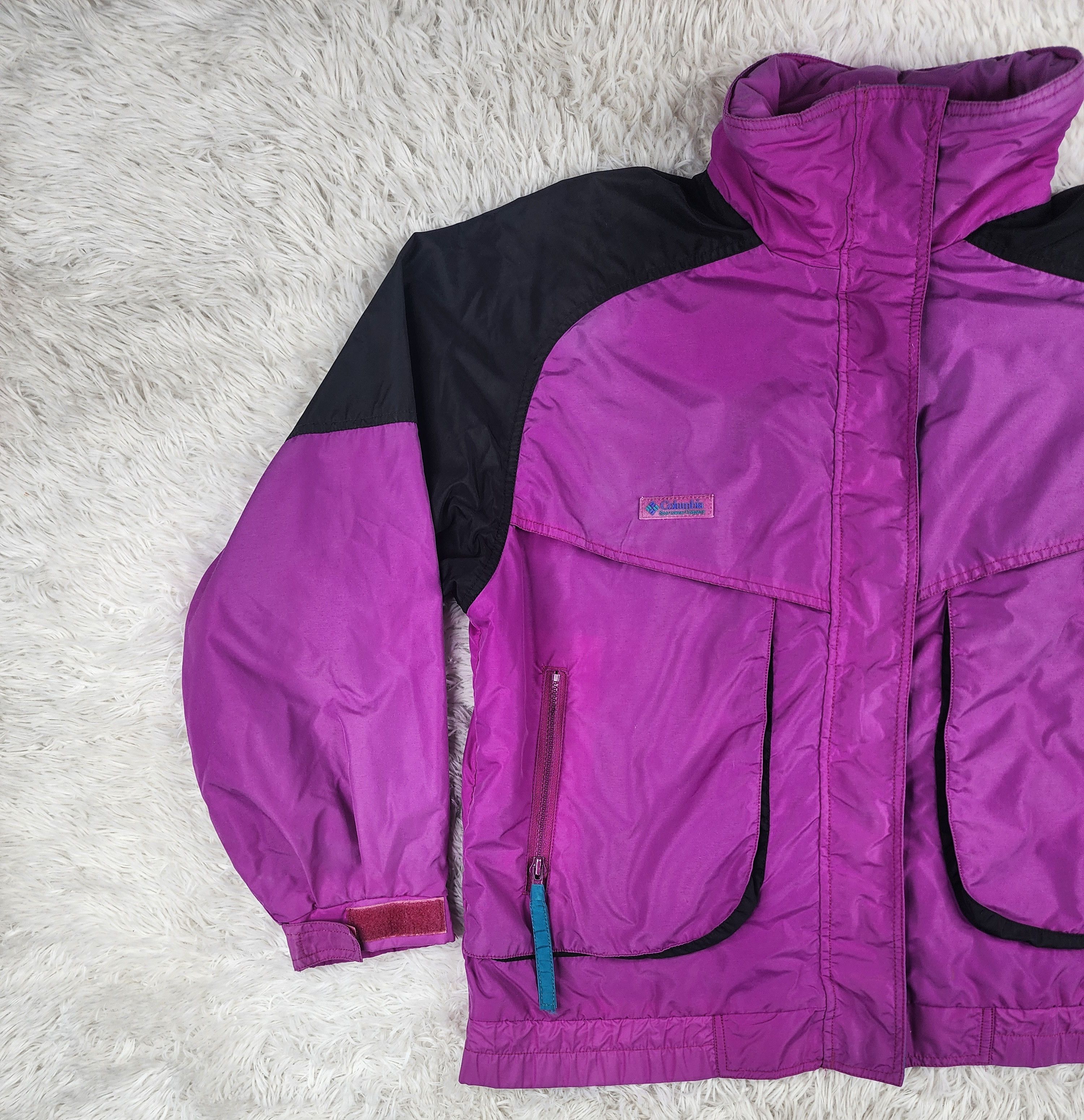 Columbia Vintage Columbia Powder Ked woman windbreaker jacket Size L / US 10 / IT 46 - 3 Thumbnail