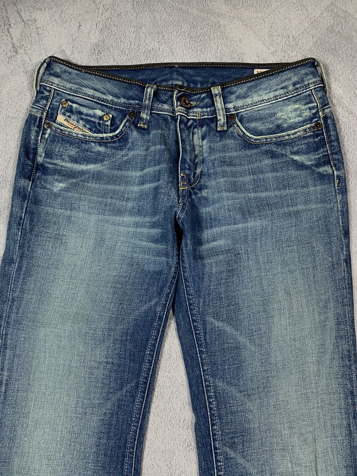 Diesel × Vintage VintageY2K Diesel faded straight denim jeans streetwear S 27 Size 27" / US 4 / IT 40 - 7 Thumbnail